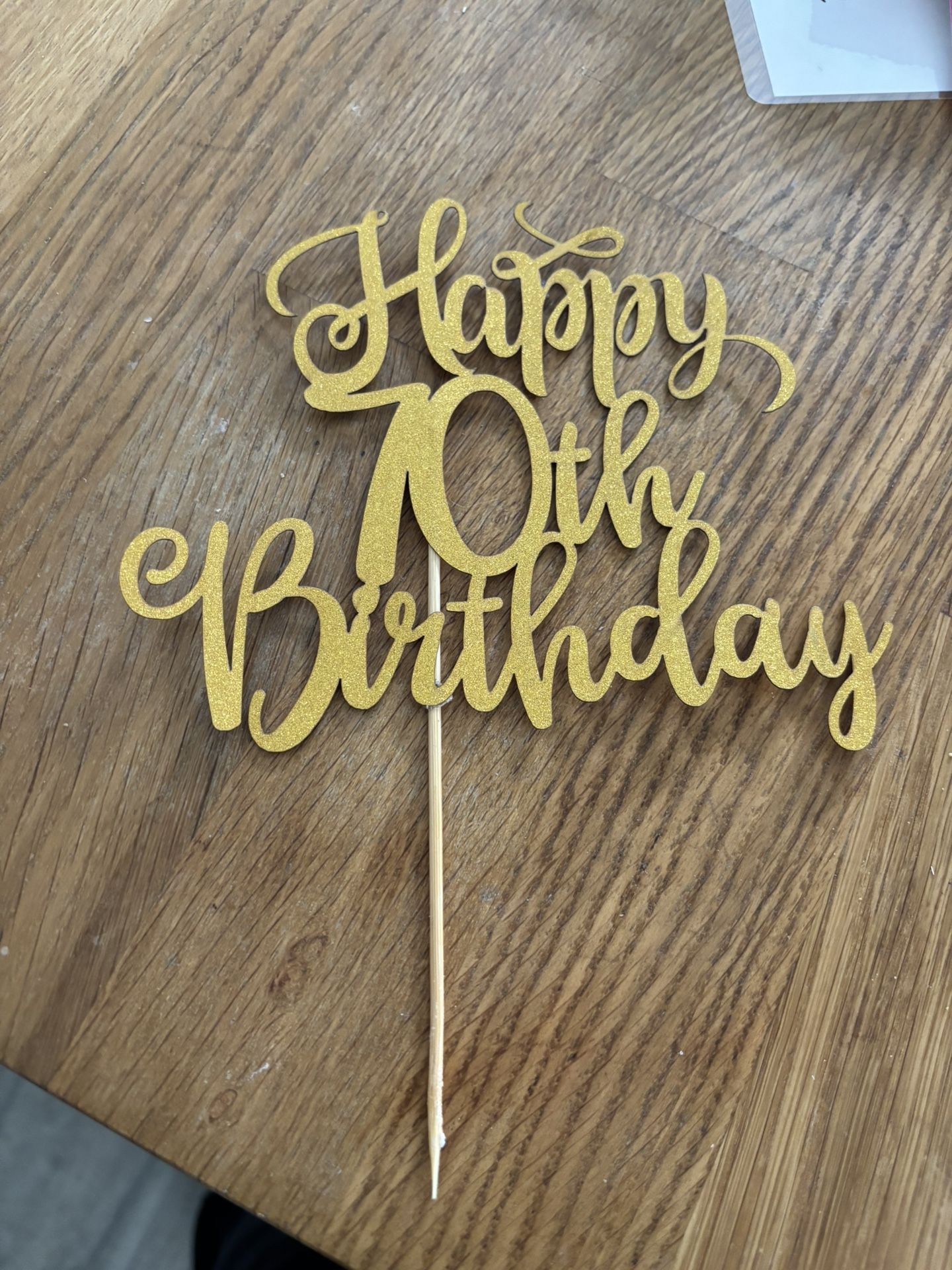 70th Birthday Cake Topper
