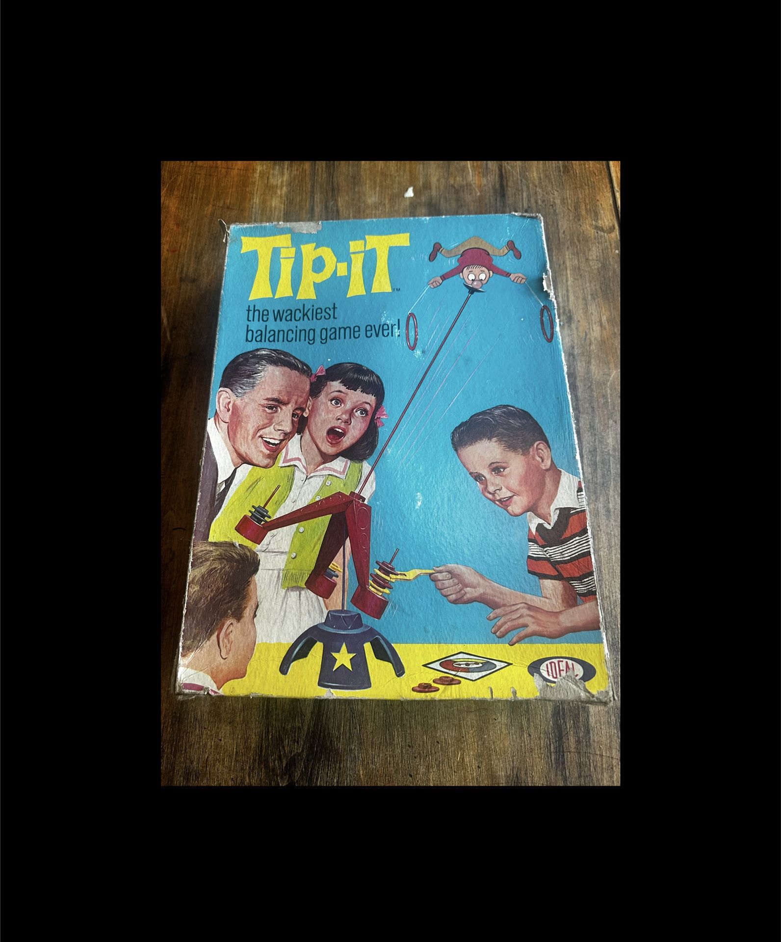 Vintage 1965 Ideal Tip It Tip-it Board Game 100% Complete
