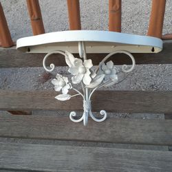 Very Pretty 1 Pair Of METAL  Shelves Cream Color