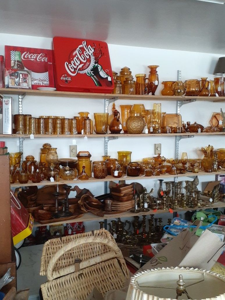 Vintage Amber Glassware