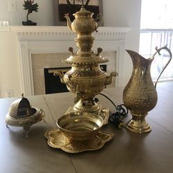 Vintage Samovar, Tea Set