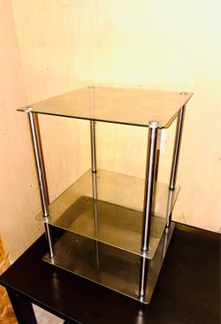 Small glass side table