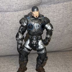 NECA Gears Of War 2 Marcus Fenix Light Up Armor 12” Figure 2009.