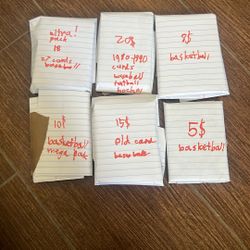 Mystery sports Cards Hockey Baseball Basketball Football