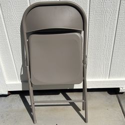 Metal folding chairs