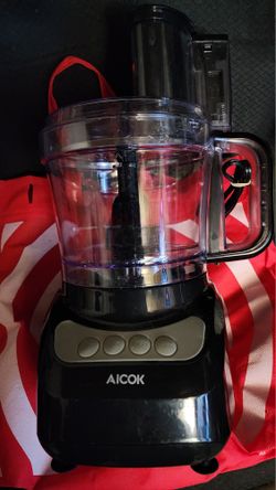 Food Processor 12 Cup, with Chopping, Slicing and Dough
Attachments, Black 500W