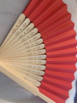 Paper hand held fans 48 pcs