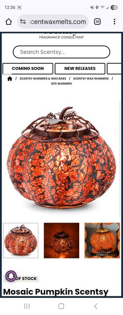 Mosaic Pumpkin Scentsy Wax Warmer 
