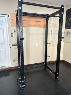 Rogue Fitness RML 390 Power Rack with add ons