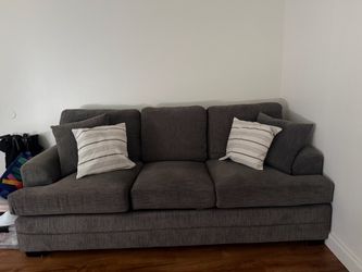 Dark grey sofa