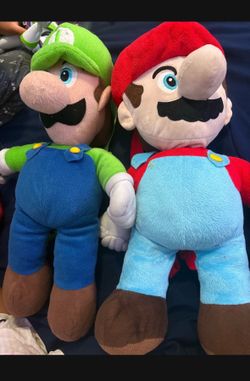 Mario and Luigi plush backpack