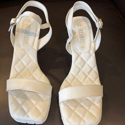 New Dream Pairs White High Heels