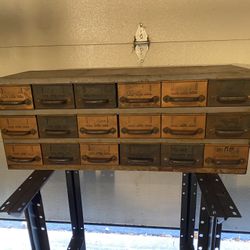 Metal 18 Drawer Card Catalog Tool Chest