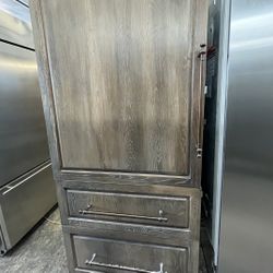 Built In Panel Ready Sub Zero 36” Fridge With Double Freezer