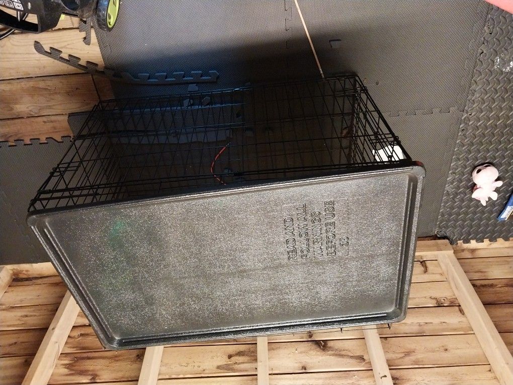 Large Dog Crate With Tray