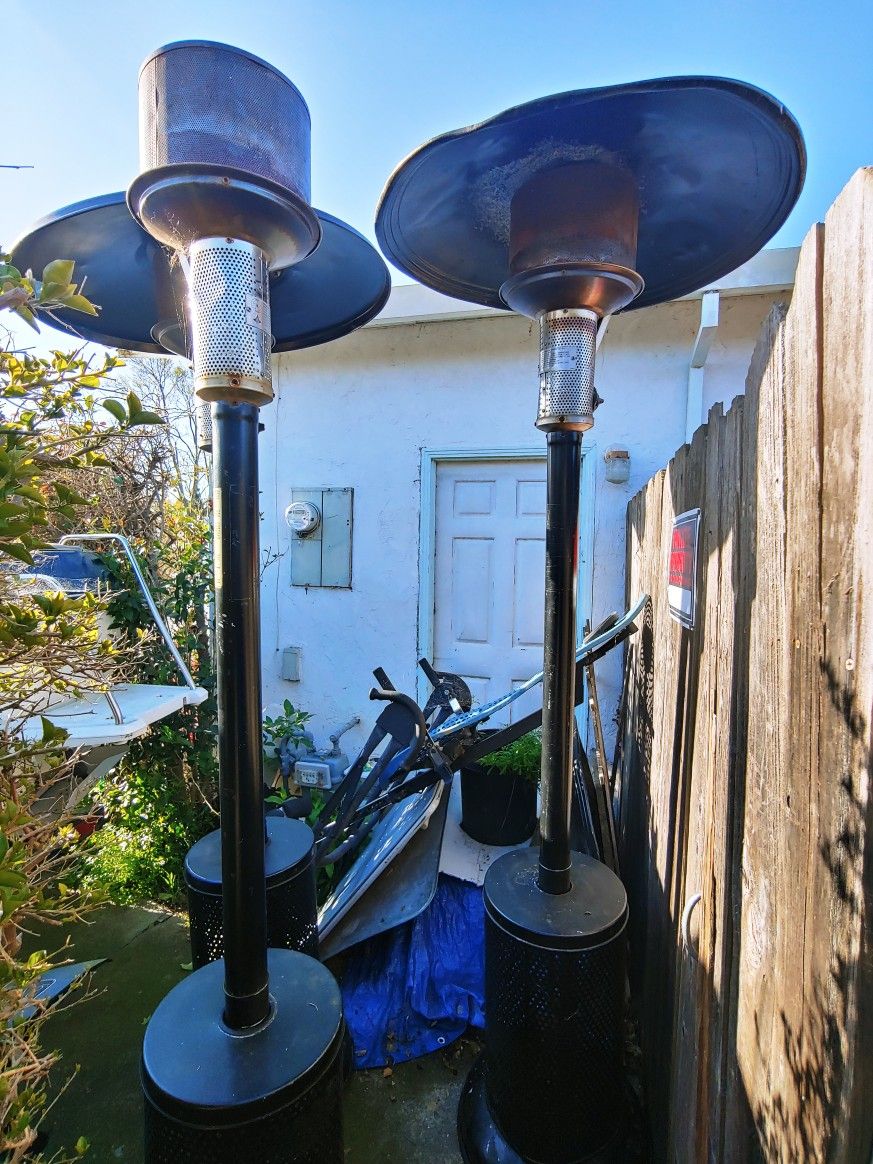 3 Stand Up Outdoor Heaters