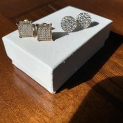 Gold Plated Earrings - $25 For 2