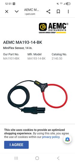 Aemc cable 600v CAT IV 1000v CAT III