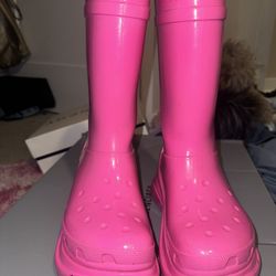 Pink Balenciaga Boots