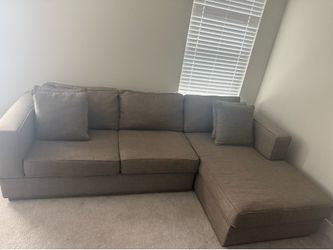 Heather Grey Sofa with Chaise