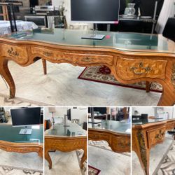 Louis XV style French Marquetry Desk