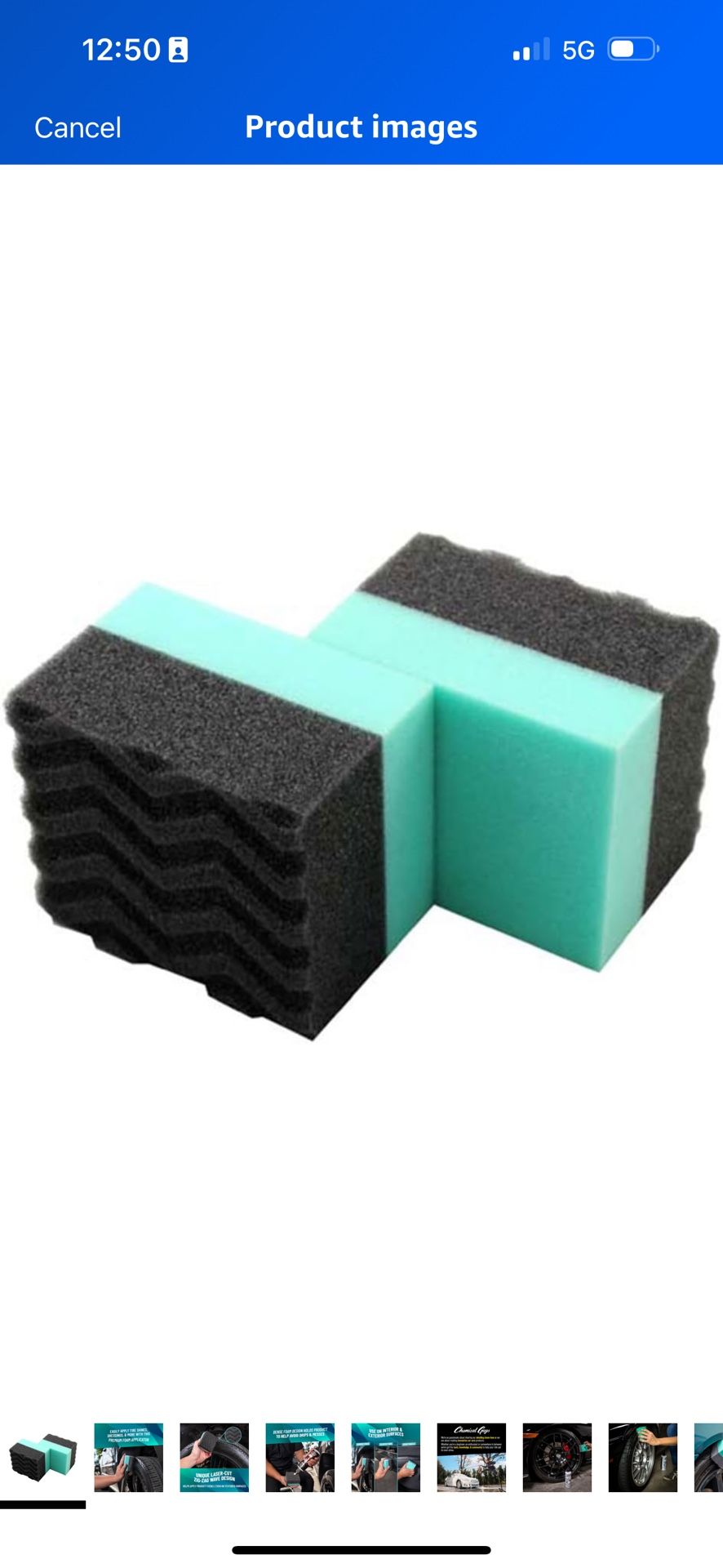 NEW Dura Foam Compressed Large Tire Dressing, Applicator Pads, A Pack Of Two