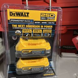 Dewalt Power Stack Batteries $130