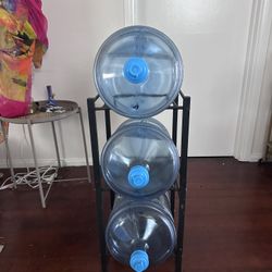 5 gal water jugs and stand 