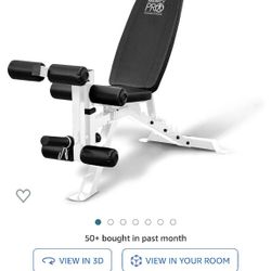 Marcy Pro Foldable and Adjustable Multipurpose Strength and Weight Training Folding Bench for Home and Gyms

