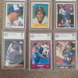 8 Graded Mint Baseball Cards Entire Lot