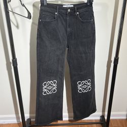 ✅ Authentic LOEWE Anagram Baggy Jeans – Women’s Size 27/28 In-Hand