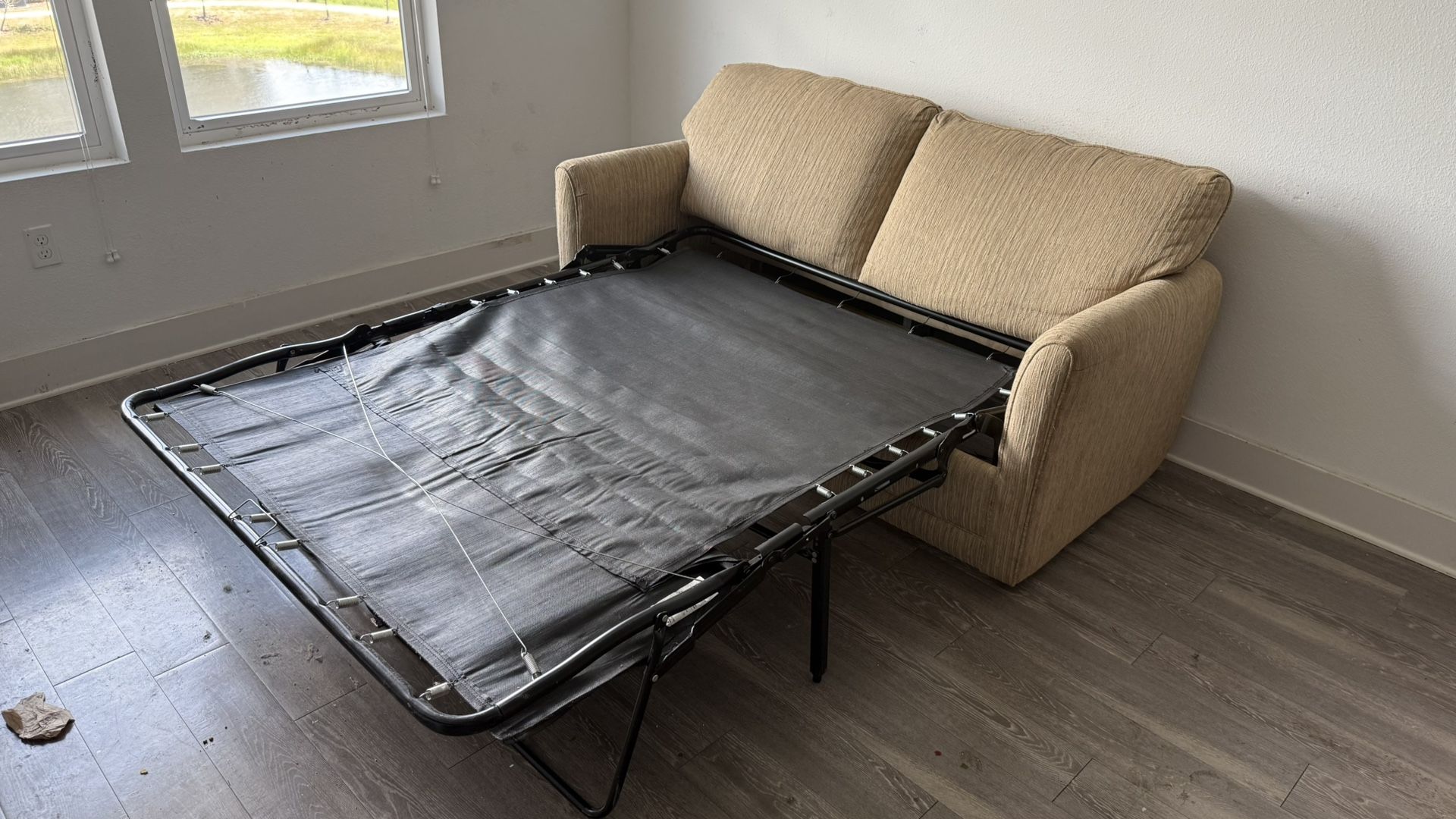 La-Z-Boy Loveseat Sleeper Sofa w/ Mattress + Memory Foam Topper