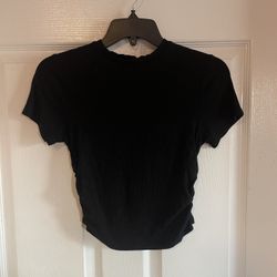 Black And Red Cropped Tops  Size S Juniors $3.00 Each 