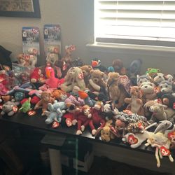 Collectible TY Beanie Babies/large Assortment 