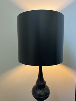 Black Metal Lamp (Industrial Style)