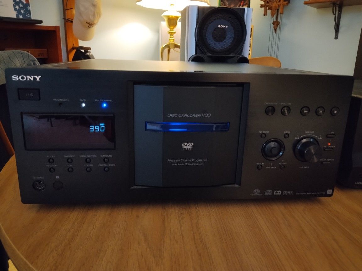 SONY 400 DISC CD & DVD PLAYER