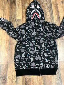 Bape shark full zip up hoodie