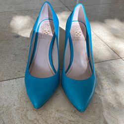 Teal Leather Vince Camuto Pumps ! Super Comfortable !