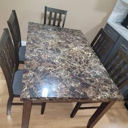 Dinner Table For Sale With 5 Chairs