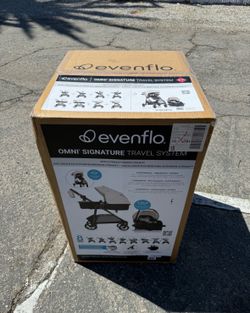 Evenflo Omni Signature Travel System with LiteMax Infant Car Seat - ( Coastal Cofee )