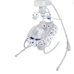 Fisher Price Owl 2 In 1 Smart Connected Deluxe Cradle ‘N Swing