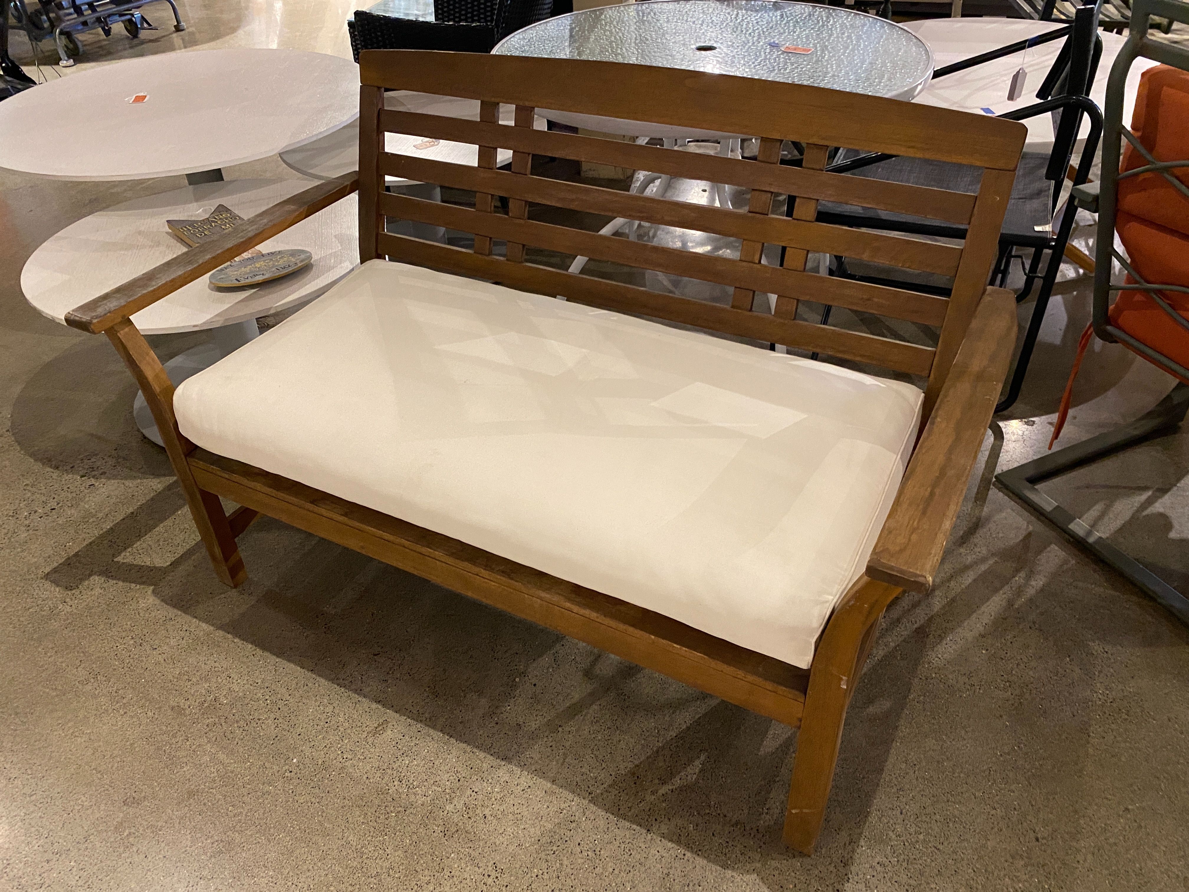 WORLD MARKET Outdoor Bench with Cushion