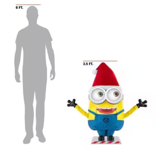 Brand new in box universal 3.5 Ft Animated LED Holiday Minion Christmas