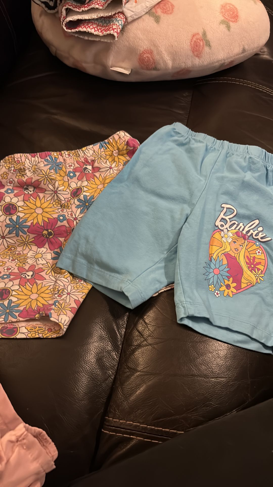 Girls Barbie board shorts size 6 2 pair