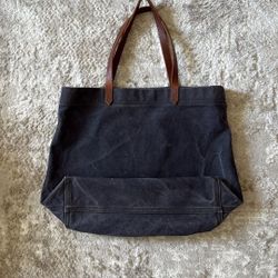 Madewell Denim Handbag Tote Leather