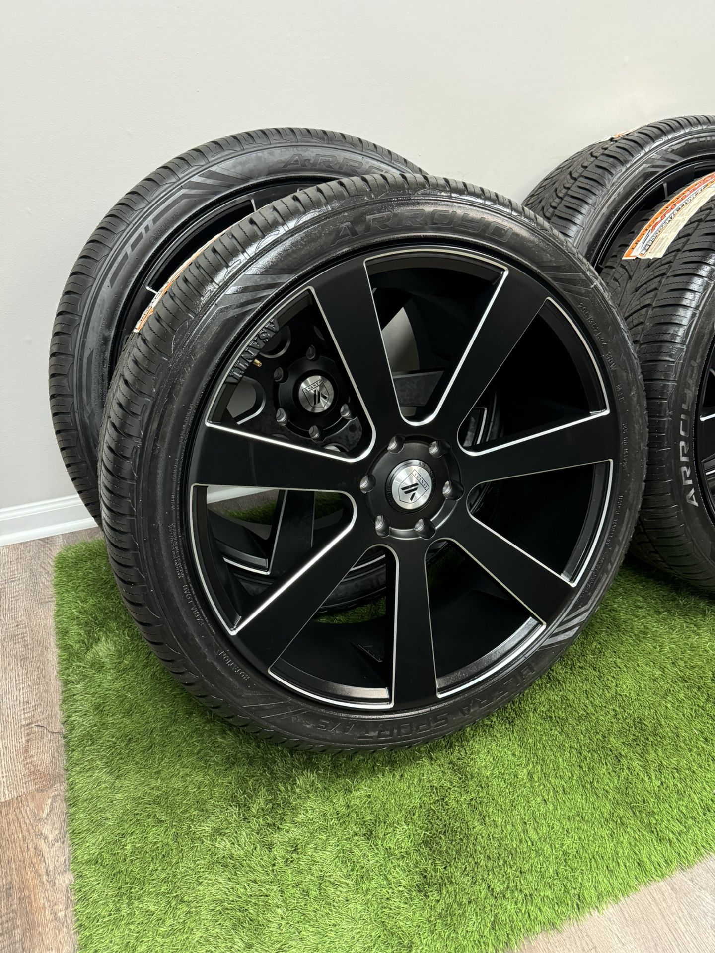 New 24 Inch Asanti Wheels With Tires 6 Lug Gm