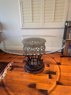 Round Glass Dining Table