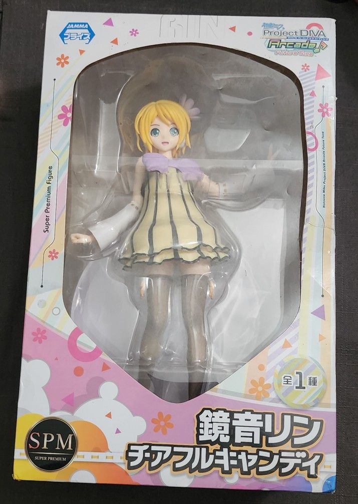 Hatsune Miku Project Diva Arcade Future Tone Kagamine Rin Cheerful Candy Figure