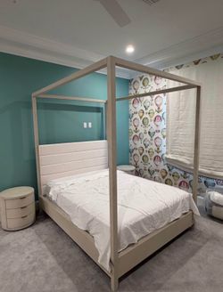 RH Shagreen Full Canopy Bed