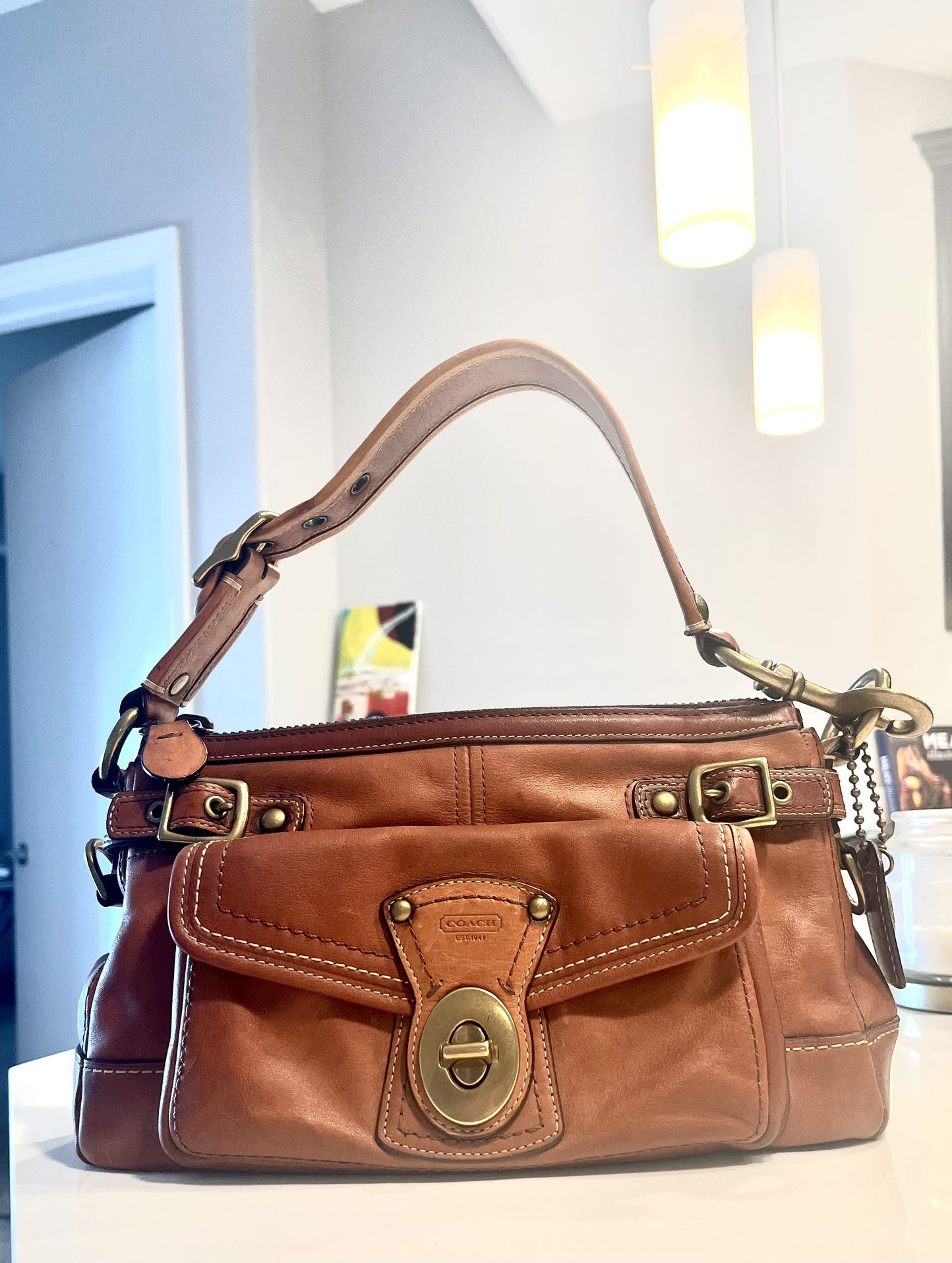 COACH (Vintage)Tanned Leather Purse